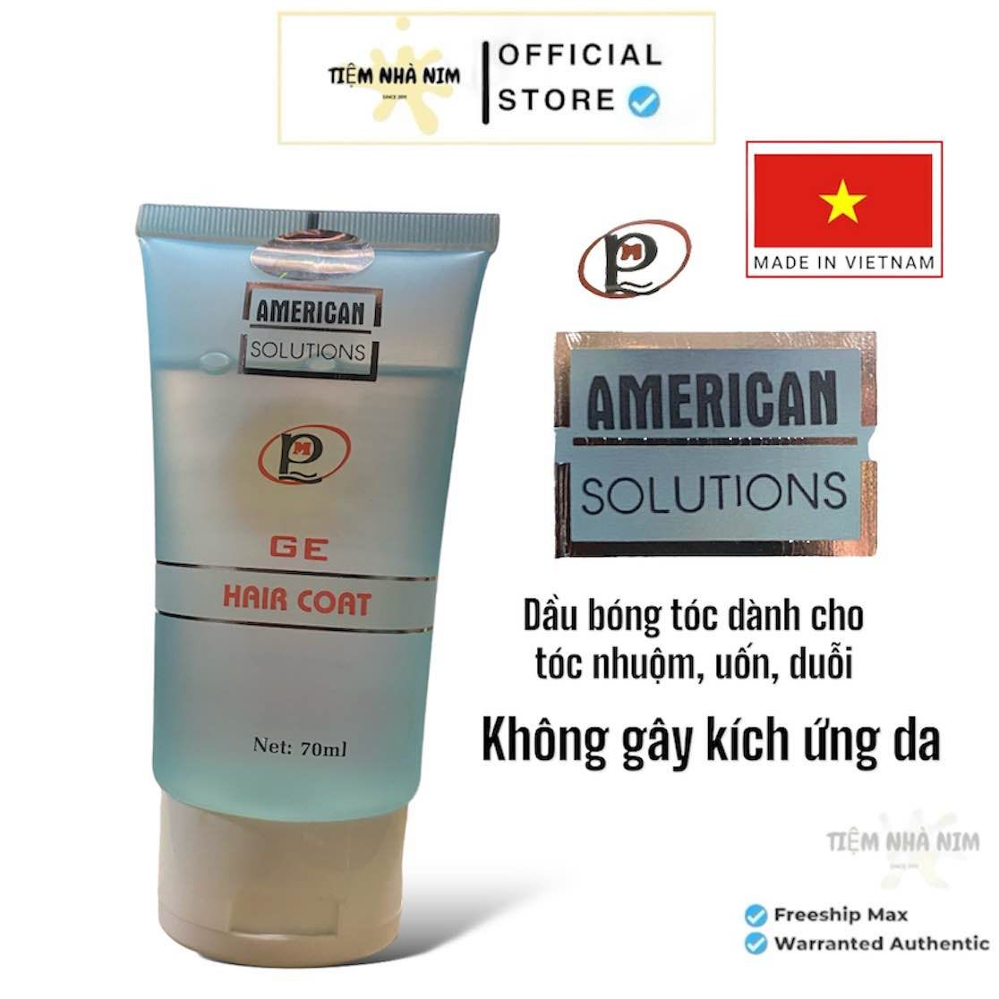 Dầu dưỡng tóc Americam - Solutions Hair Coat 70ml.