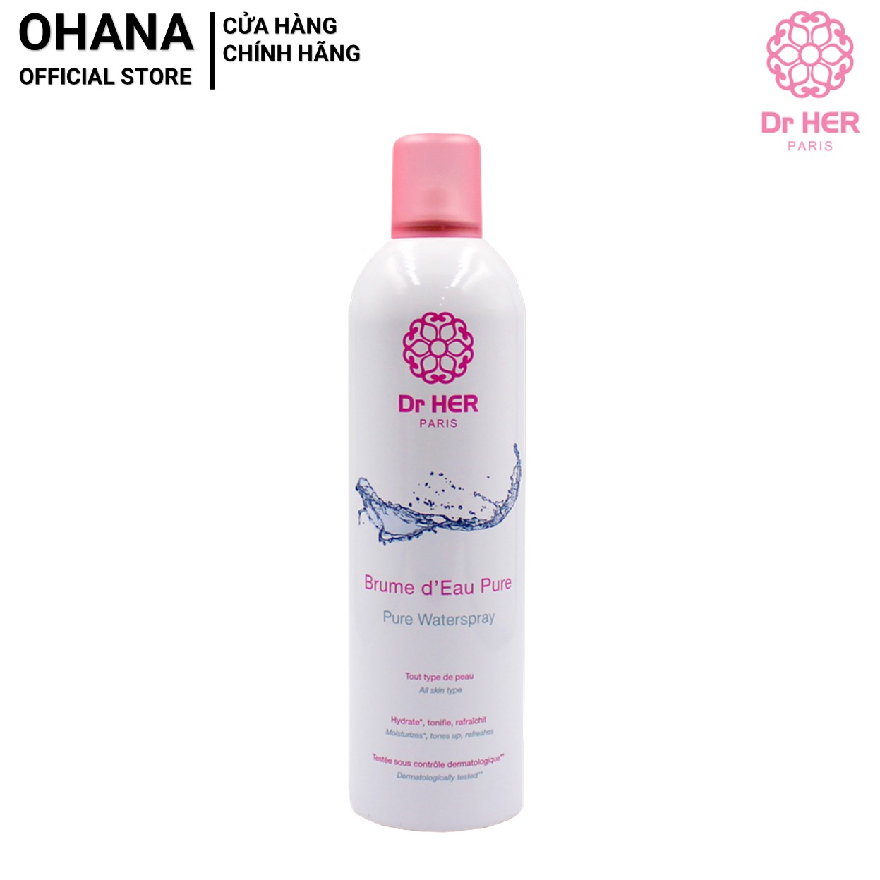 Xịt khoáng cấp ẩm dr her paris 400ml
