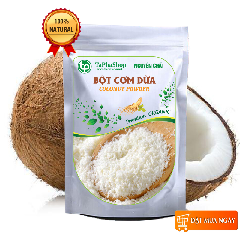 Bột cơm dừa nguyên chất 100g - Tấn phát