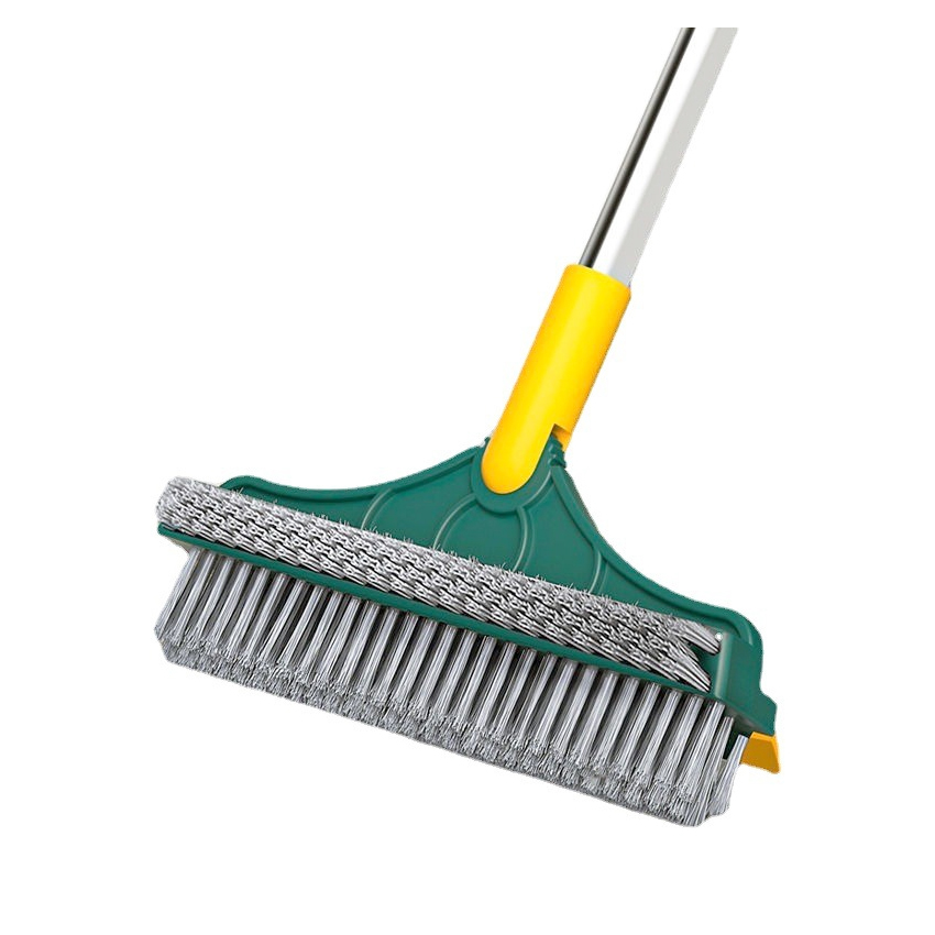 Bàn chải vệ sinh chà sàn 3 in 1 cây chổi chà sàn nhà tắm siêu sạch chổi chà sàn gạt nước thông minh xoay 120 độ bàn chải chà sàn nhà vệ sinh