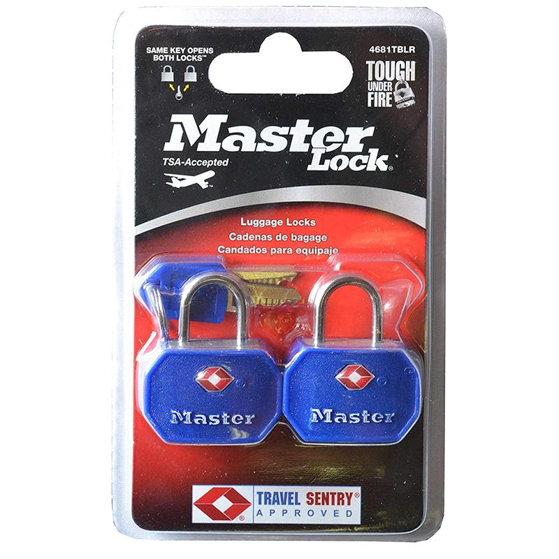Ổ khóa vali tsa master lock 4681 tblr xanh đỏ - luto shop