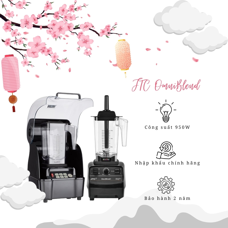 [Trả góp 0%]Combo Máy xay sinh tố công nghiệp JTC Omniblend I TM-767A 1200W và Hộp chống ồn JTC Omniblend - Chính hãng