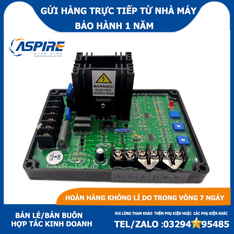 Phụ tùng máy phát điện ASPIRE GAVR 15A Bộ điều chỉnh điện áp tự động