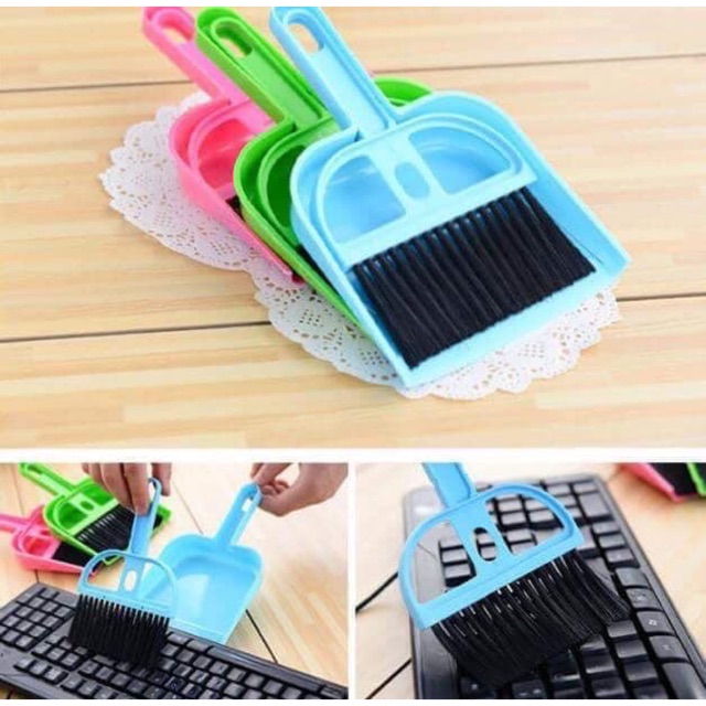 Chổi và xẻng hốt rác thông minh lau chùi bàn thờ, vệ sinh bàn làm việc, bàn học