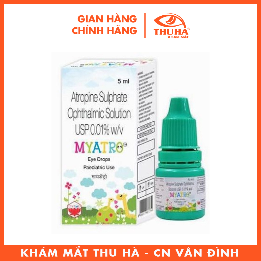 Dung dịch nhỏ mắt kiểm soát cận thị tiến triển myatro 0.01 % 5ml