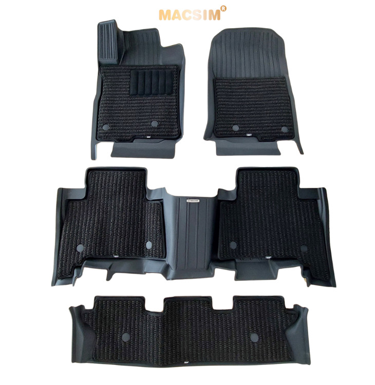 2-Layer Floor Mats for Toyota Prado 2010+ Cars (3 Rows of Seats) Macsim 3W Brand, High-Quality Molded Tpe Plastic Material - Black Giá 11,000,000 Đồng*Miễn phí vận chuyển