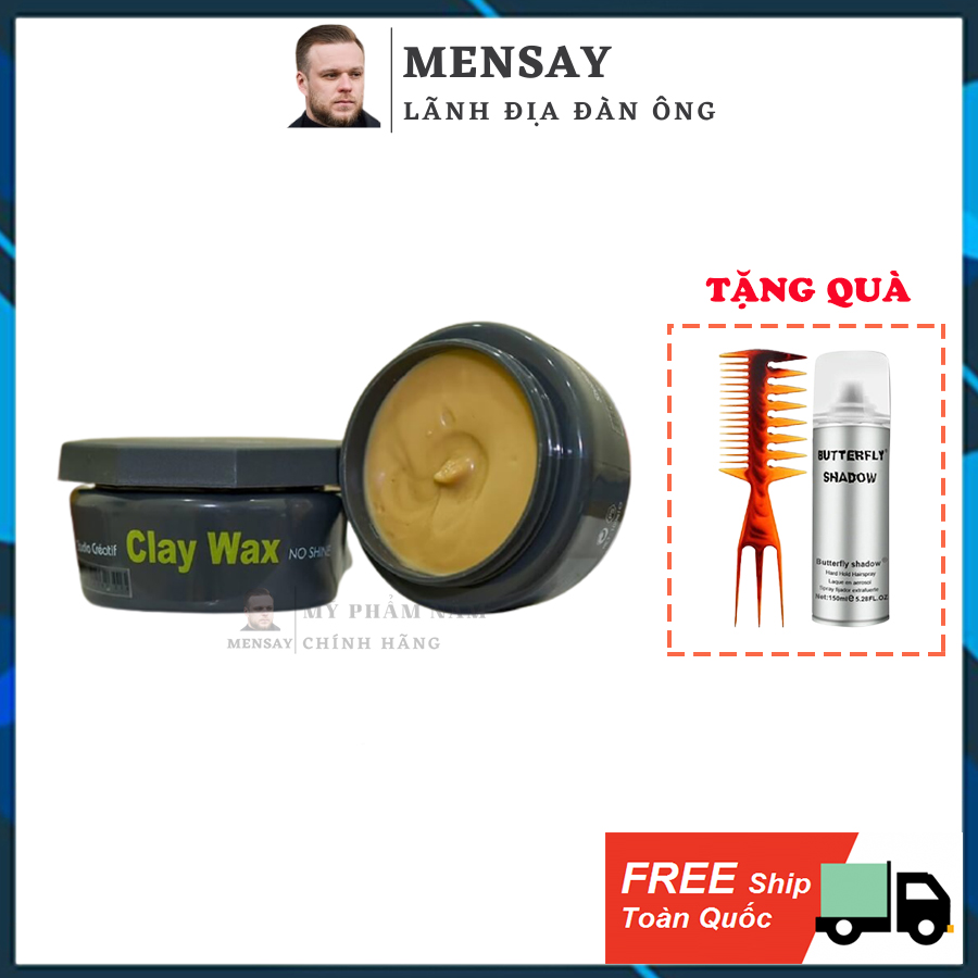 Sáp vuốt tóc Clay Wax Subtil 100ml, sáp tạo kiểu tóc chính hãng Clay Wax
