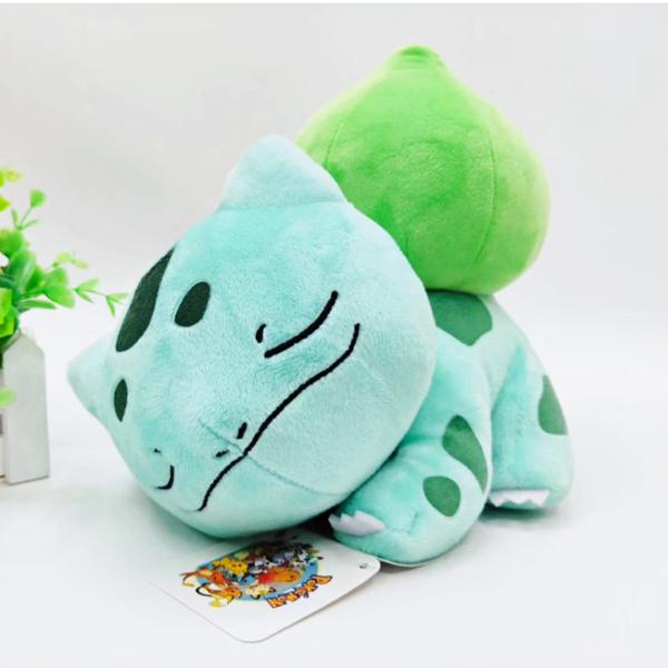 Gấu Bông Pokemon Bulbasaur Ếch Kỳ Diệu Nằm Ngủ (25cm) Hàng Chính Hãng Pokemon Xịn Mới 100% Đẹp Không Tì Vết