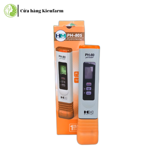 Bút đo PH và nhiệt điện nước - PH80 Đo ph nước thủy canh, thủy sản, nước tưới cây, thủy sinh