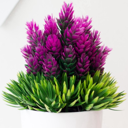 CÂY DỨA MAY MẮN TÀI LỘC [Kèm Chậu]- Hoa giả trang trí để bàn làm chậu bông để bàn, Cây xanh mát nhà