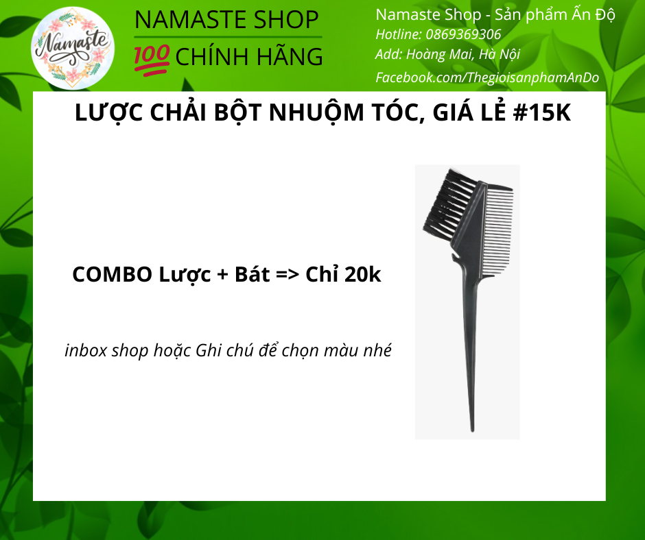 Bộ dụng cụ nhuộm tóc tại nhà