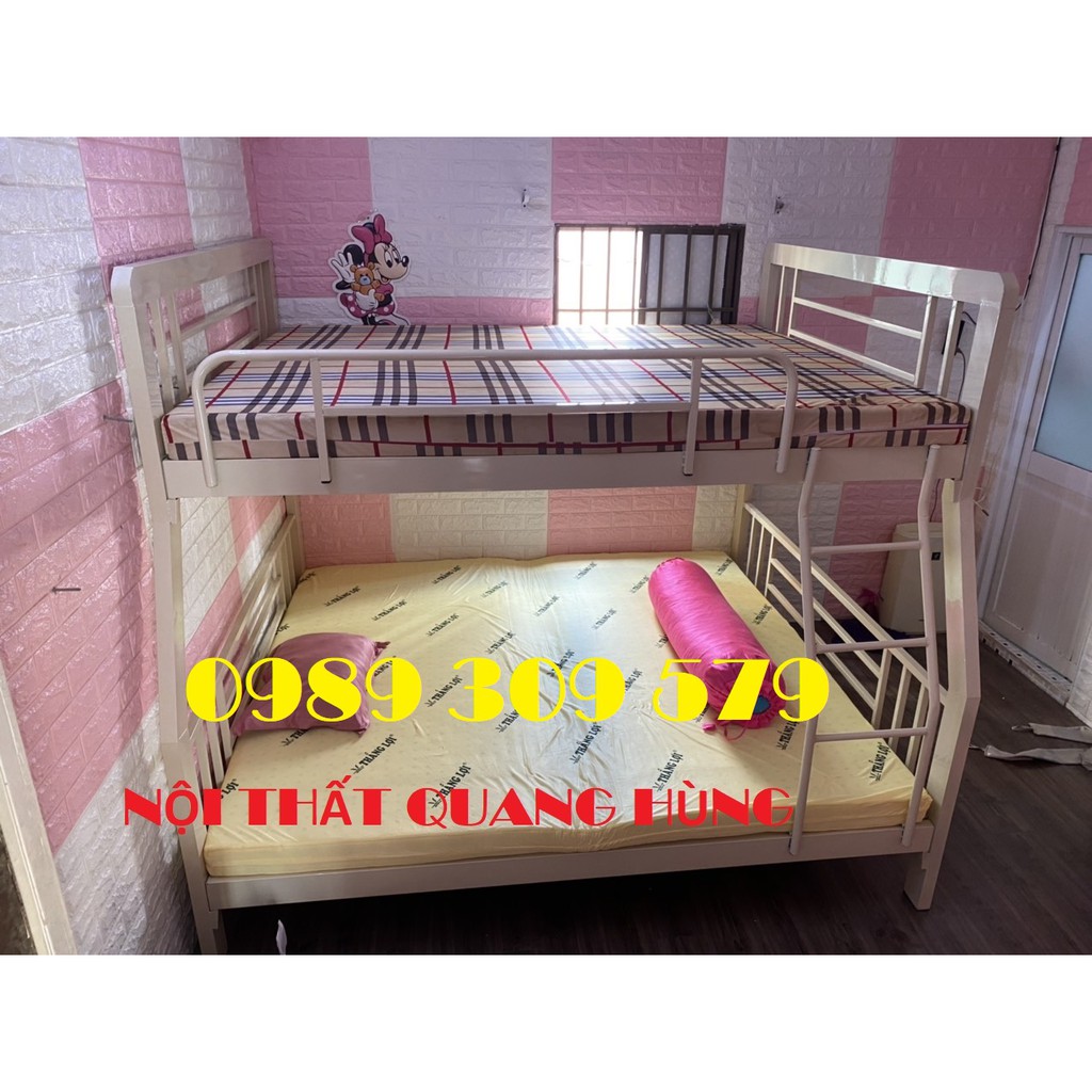 Giường sắt 2 tầng 1m2/1m4 cao cấp hcm