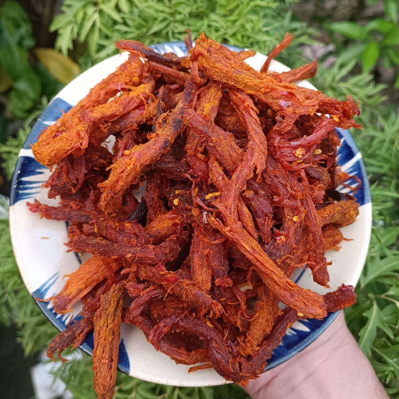 Khô trâu xé sợi (đậm đà- có video) {Khối lượng tịnh, không tính bao bì}