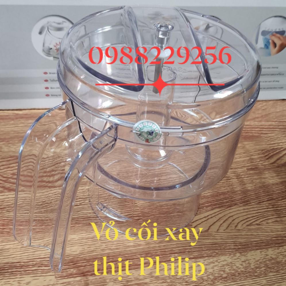 Phụ kiện máy xay Philip Vỏ cối xay thịt Philip HR2115 HR2118