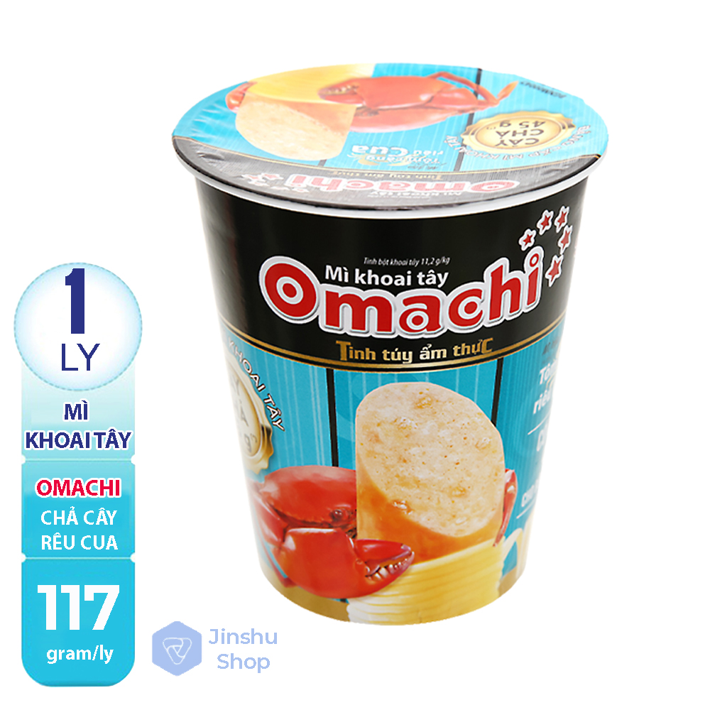 [ MÌ NGON LẮM LUÔN ] 01 Ly Mì  (117gr) khoai tây Omachi vị tôm càng riêu cua (Date: 10/02/2021)-[ 12.12 Hot Deals ]