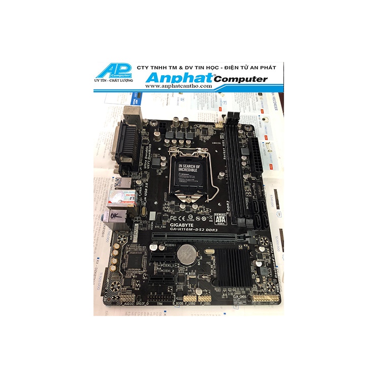 Bo mạch chủ main gigabyte h110m-ds2 ddr3 socket 1151 - hàng còn zin đẹp
