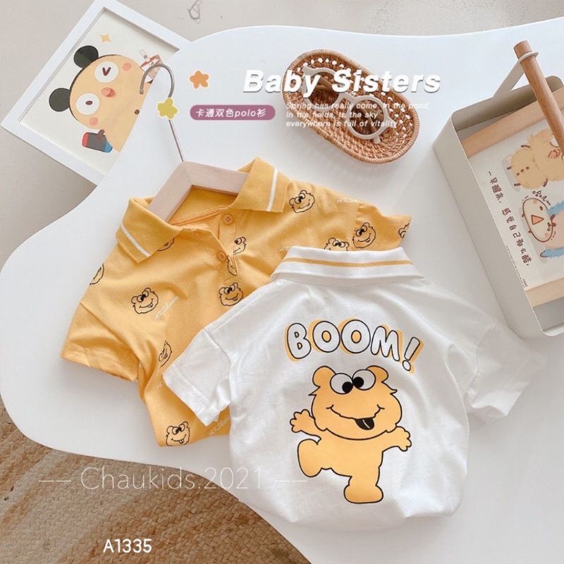 Áo cho bé trai, Áo polo cổ bẻ cho bé trai từ 8-20kg