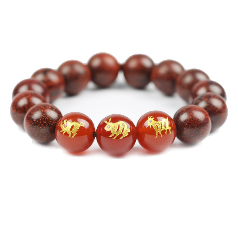 Vòng Tay Gỗ Tử Đàn Tam Hợp Hợi - Mão - Mùi - Trang Sức Hộ Thân, May Mắn - Phong Thủy Tam Nguyên