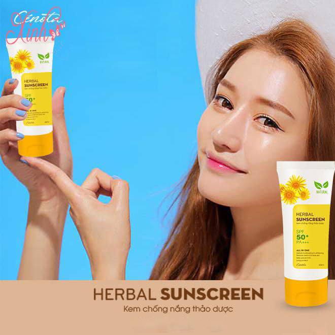 Kem Chống Nắng Dưỡng Da Cenota HERBAL SUNSCREEN FPS 50+ Chống Nắng Tốt Với Nguyên Liệu Làm Từ Thảo Dược 60ml