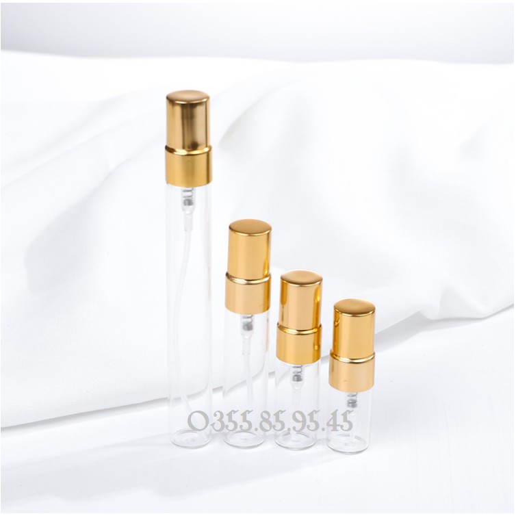 Lọ chiết nước hoa thủy tinh tròn 2ml, 3ml, 5ml, 10ml - vỏ chai, ống đựng nước hoa