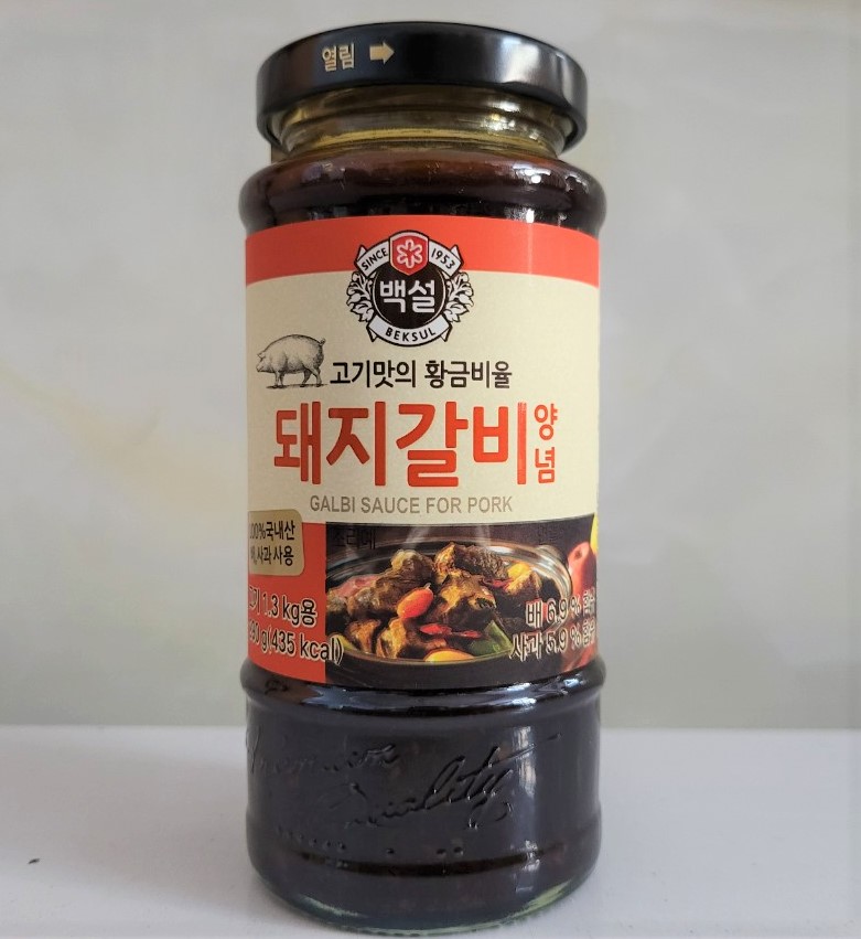 Lọ 290g SƯỜN HEO XỐT ƯỚP THỊT Beksul Korea CJ FOODS Galbi Sauce for Pork
