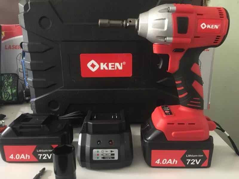 Máy siết bulong. vặn vít ken 72v- máy vặn ốc ken dùng pin 72v