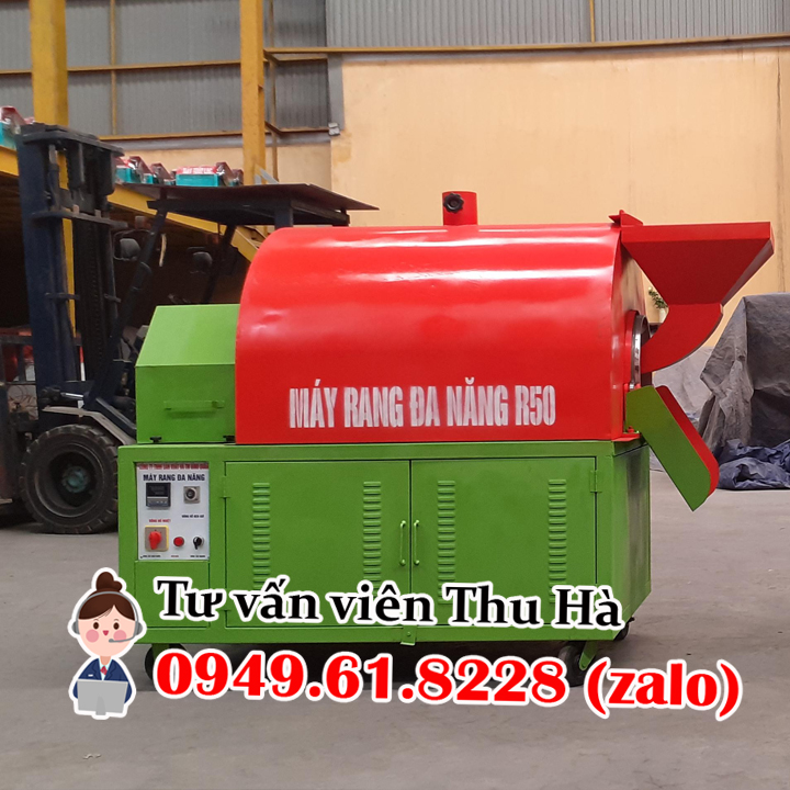 MÁY RANG ĐA NĂNG R50 - RANG LAC, RANG NGŨ CỐC, RANG GẠO, RANG DƯỢC LIỆU, RANG CÀ PHÊ, RANG HẠT DẺ, RANG BỘT,...