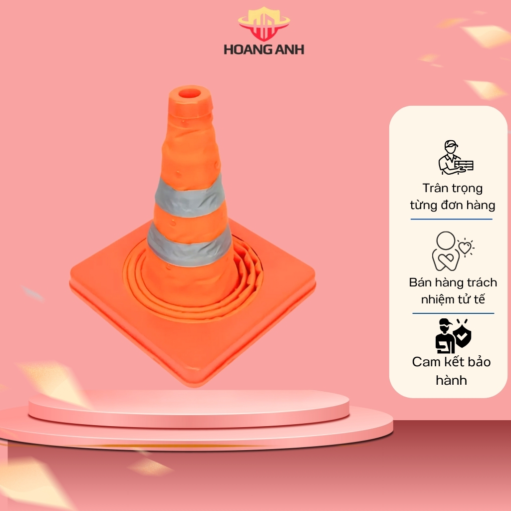 Cọc tiêu giao thông di động co rút Hàn Quốc 68 cm