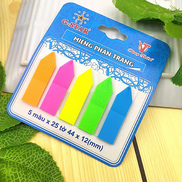 Miếng phân trang, đánh dấu trang 5 màu G-star