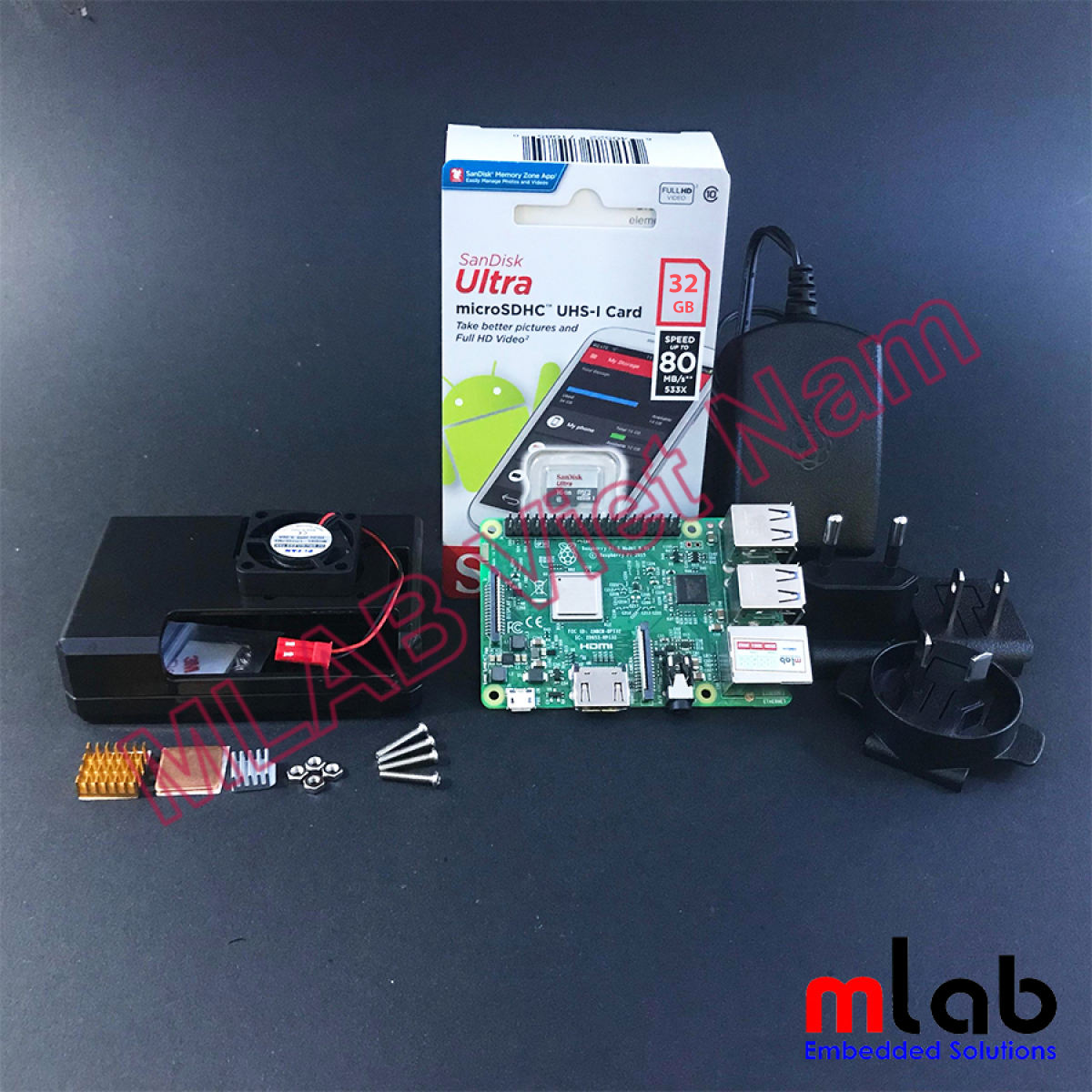 Bộ sản phẩm Raspberry Pi 3 cơ bản 1