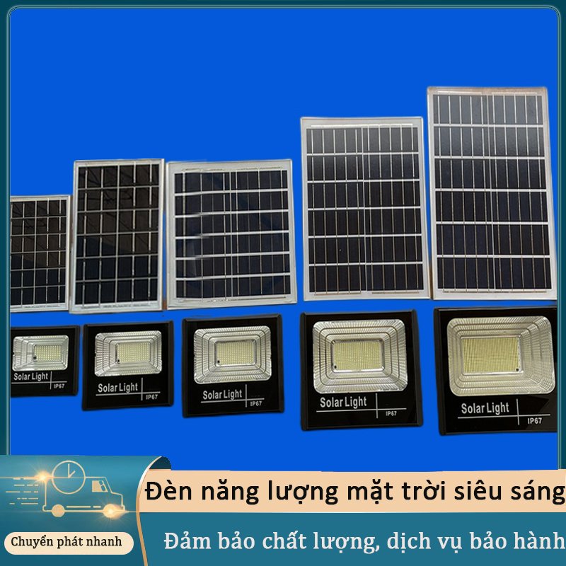 Đèn pha led năng lượng mặt trời 50w 200w 300w 500w mẫu mới