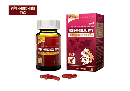 Viên uống nhung hươu tăng cường sinh lí nam- Nhung hươu TW3 bổ thận, tráng dương, tăng cường sinh lực - lọ 30 viên