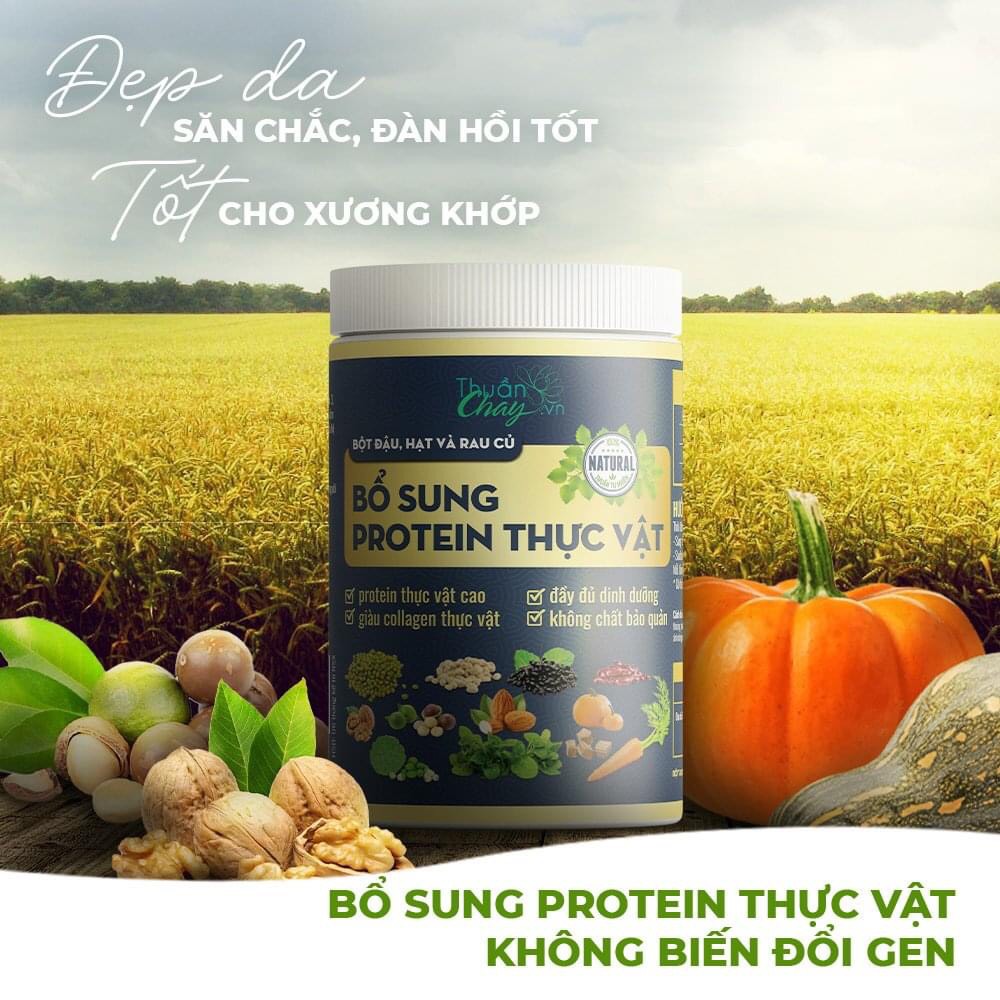 BỔ SUNG PROTEIN THỰC VẬT - NGŨ CỐC DINH DƯỠNG (500G) Bột bổ sung protein thực vật được chế biến từ nguồn nguyên liệu sạch và 100% tự nhiên theo công thức thủ công của người Việt từ ngàn xưa.