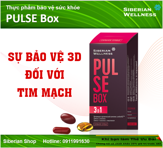Pulse Box - Bảo vệ Hệ Tim Mạch khỏe mạnh - Siberian Shop