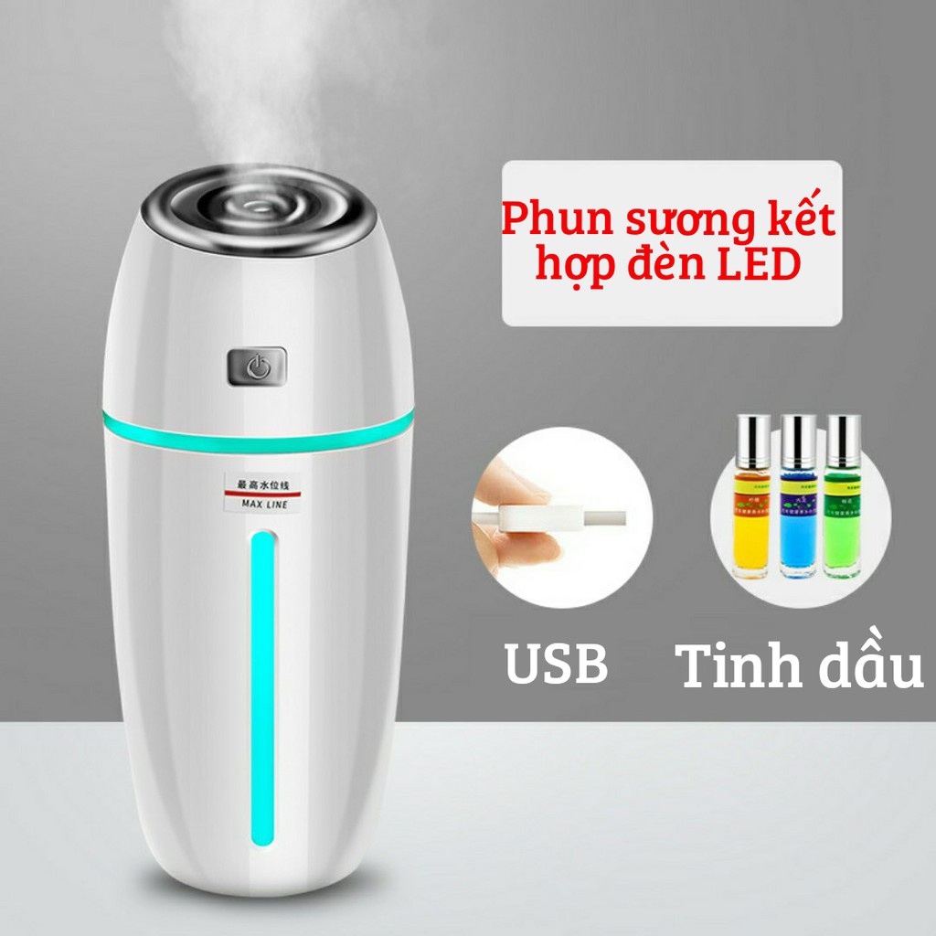 Máy phun sương tinh dầu thơm RUNDONG có đèn LED nhiều màu, lan tỏa mùi hương dễ chịu, khử khuẩn, an toàn dễ sử dụng, không gây tiếng ồn