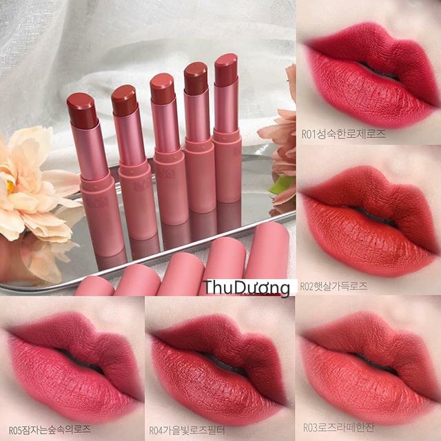 [HCM]Son thỏi Black Rouge Rose Velvet Lipstick