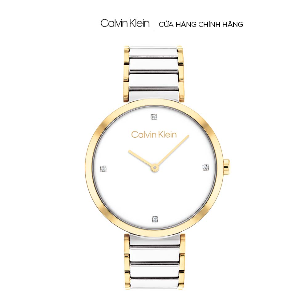 9.9 x DISCOUNT 25% x Đồng hồ Calvin Klein Nữ dây Kim loại SS22
