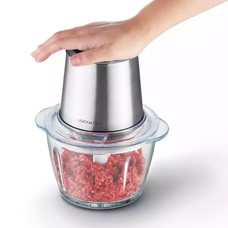 Máy xay thịt cối thủy tinh Lock&Lock EJM161BLK 1.2L
