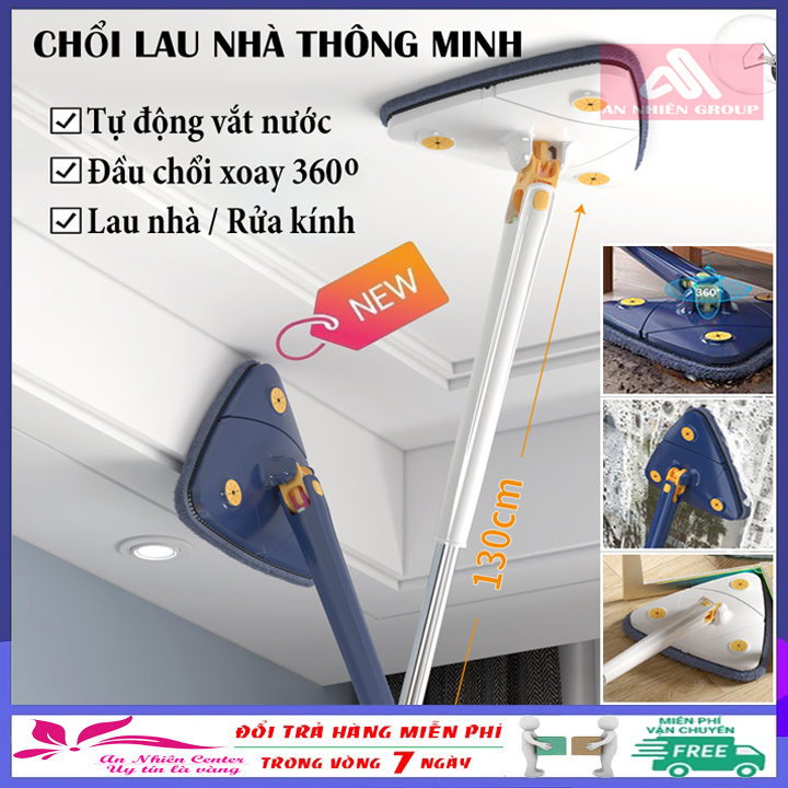 Chổi lau nhà, chổi lau nhà tự vắt xoay 360 độ, cây lau nhà tam giác, cây lau kính, cây lau nhà 360 độ, chổi lau sàn nhà, trần nhà, chổi quét nhà, chổi lau sàn đa năng