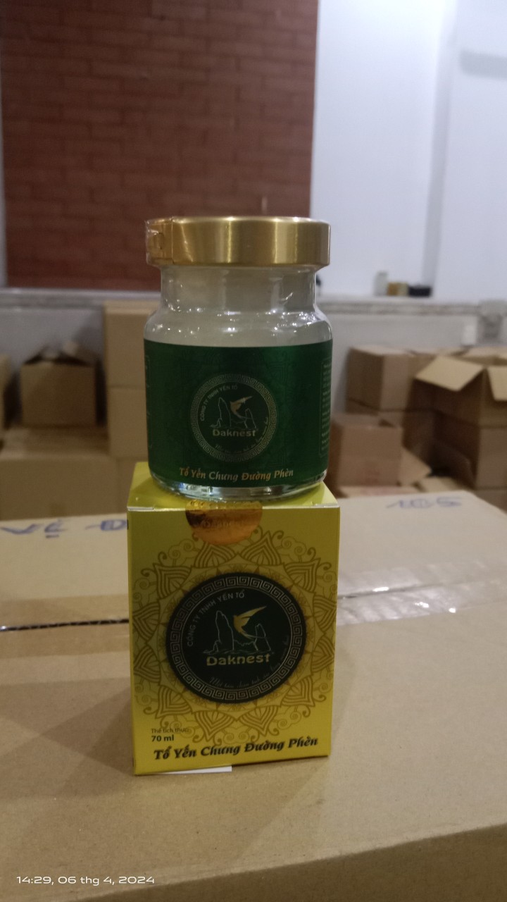 Tổ yến chưng đường phèn Daknest 70ml