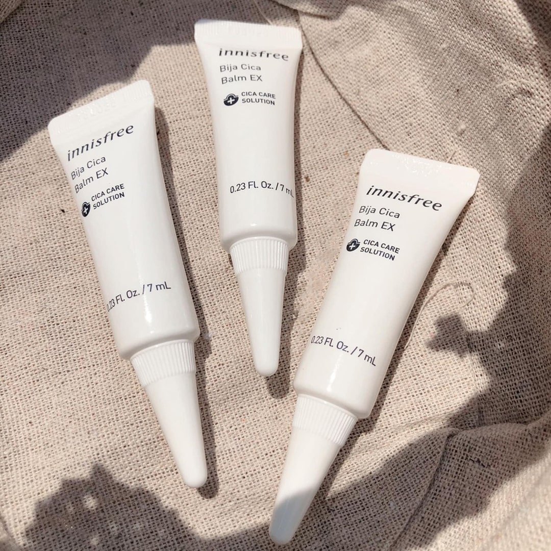 Kem Giảm Mụn Ngừa Thâm Innisfree Bija Cica Balm Ex 7ml- Gel 40ml