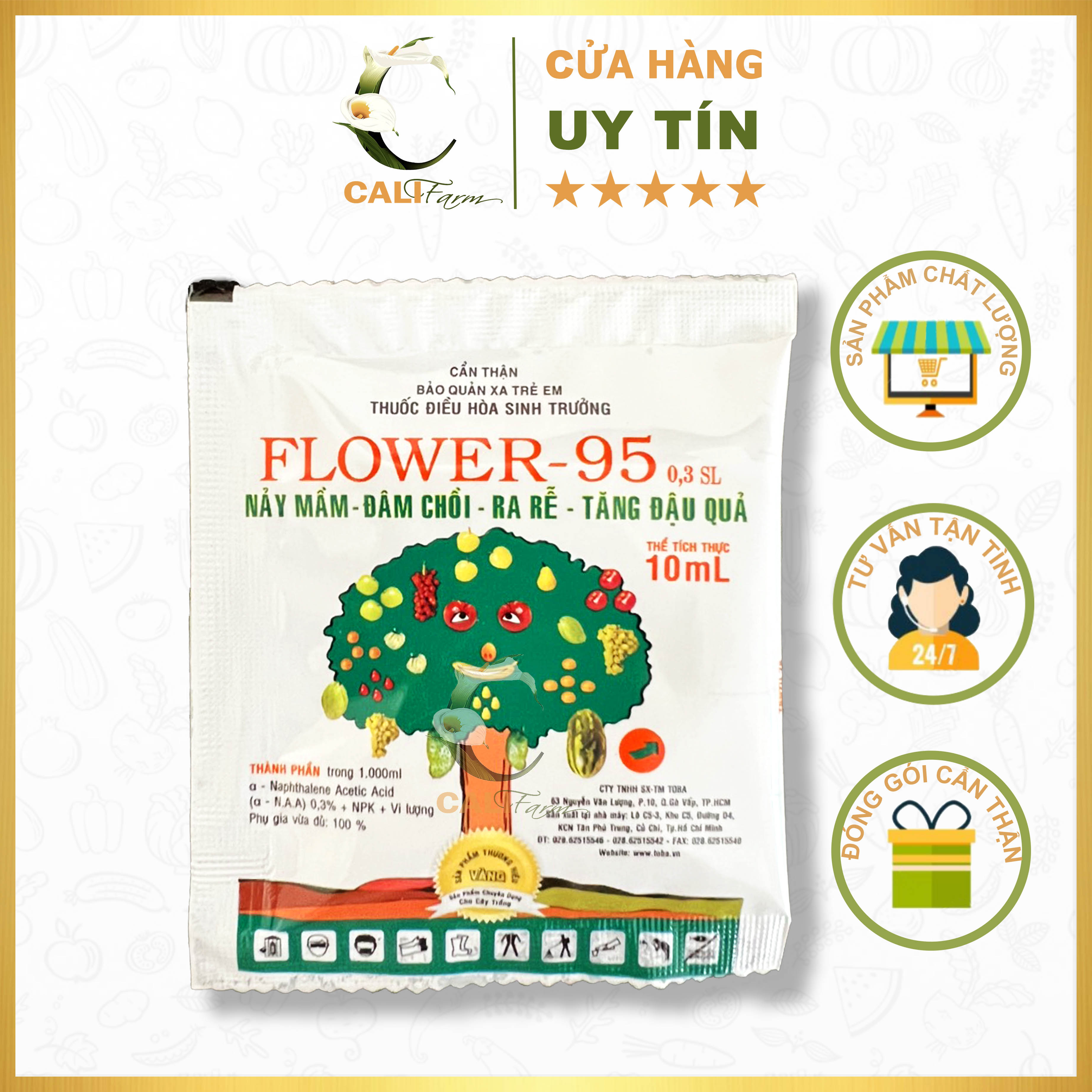 Kích thích ra hoa, đậu trái flower 95 0.3sl 10ml