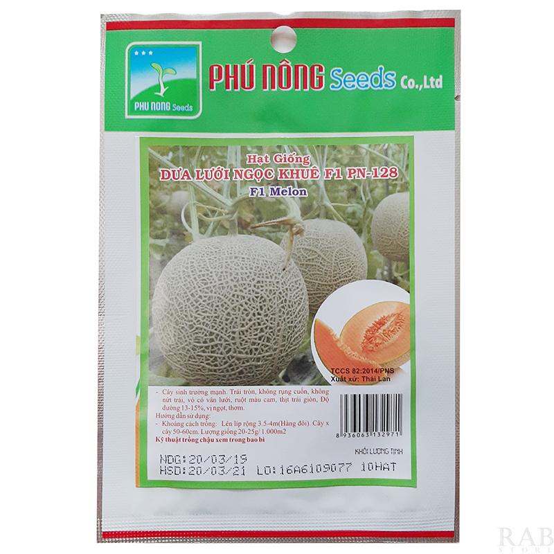 [HCM]Hạt giống dưa lưới Ngọc Khuê F1 cây sinh trưởng mạnh vỏ trái vân lưới ruột màu cam xuất xứ Thái Lan
