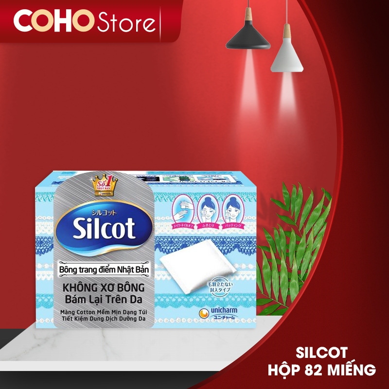 Bông Tẩy Trang Silcot Cơ Bản 82 Miếng Silcot Velvety Touch Cotton