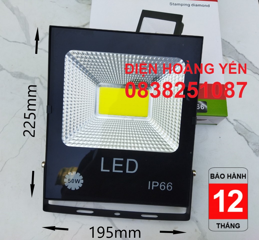 [HCM]Đèn Pha Led siêu mỏng siêu sáng IP66 - 50W (Ánh Sáng Trắng) FA99