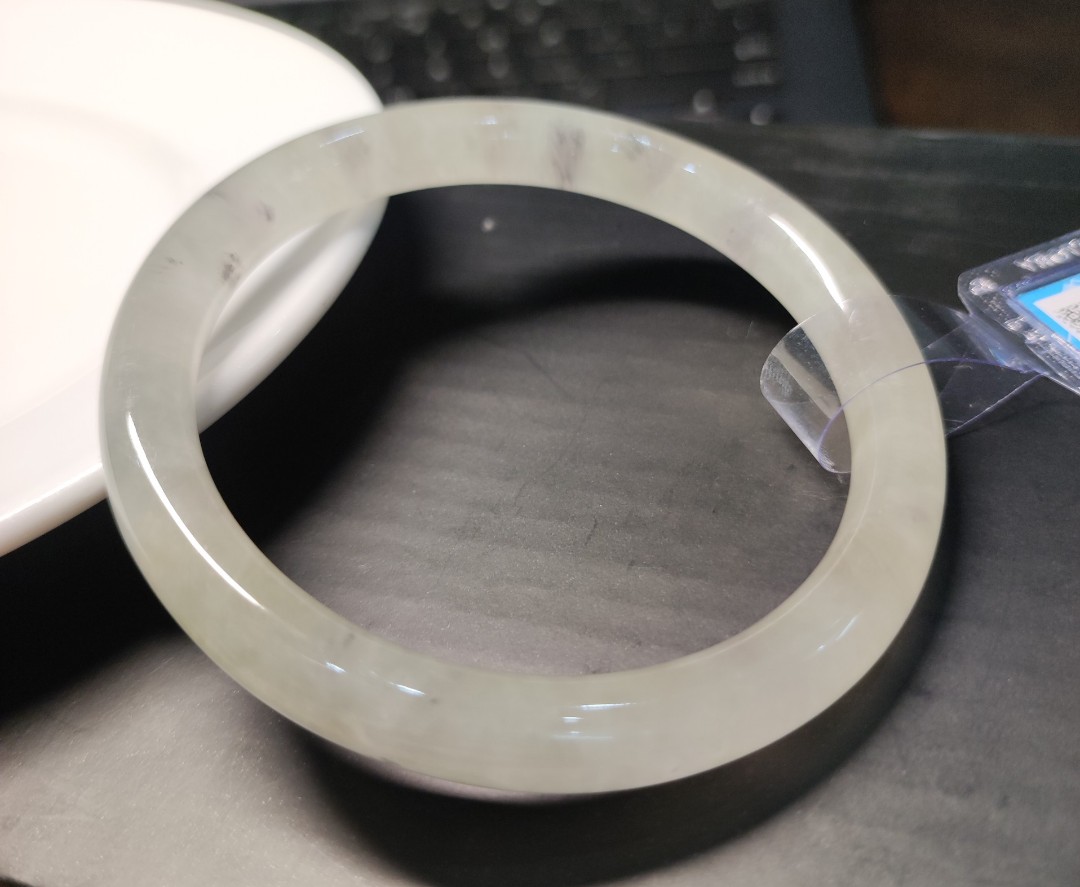 Vòng thanh ngọc size 59mm, nước ngọc trong vắt, lên tay trang nhã, đã kiểm định PNJ, ảnh thực tế - xưởng buôn đá phong thủy Huỳnh Đào