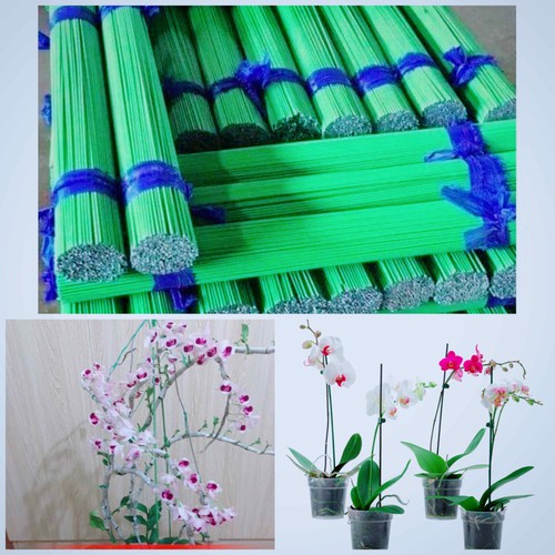 set 10 Que cắm bọc nhựa 80cm, cố định, tạo kiểu cho lan