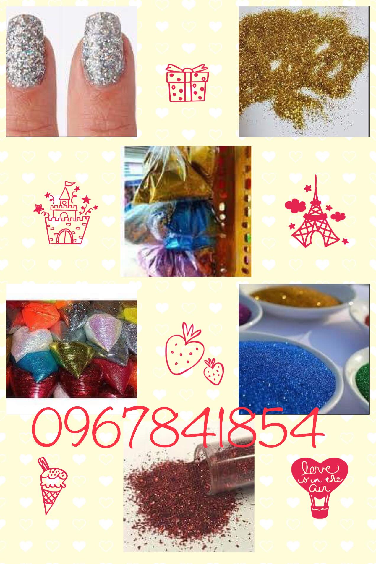 200G 2  MÀU bột kim tuyến