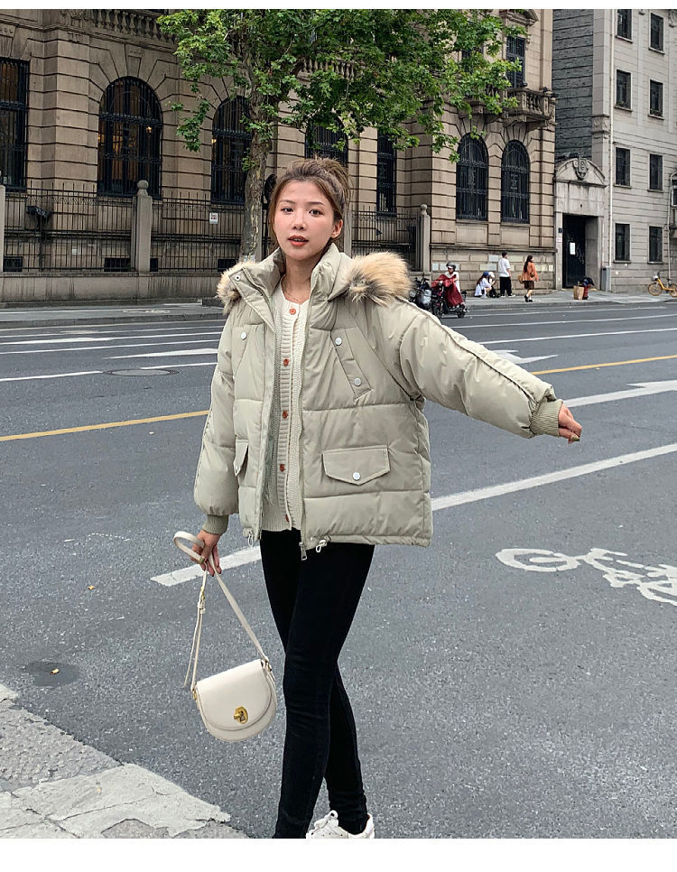 Down cotton-padded jacket women's short 2021 Winter New thick cotton jacket loose Korean style quilted jacket cotton-padded coat ins fashion