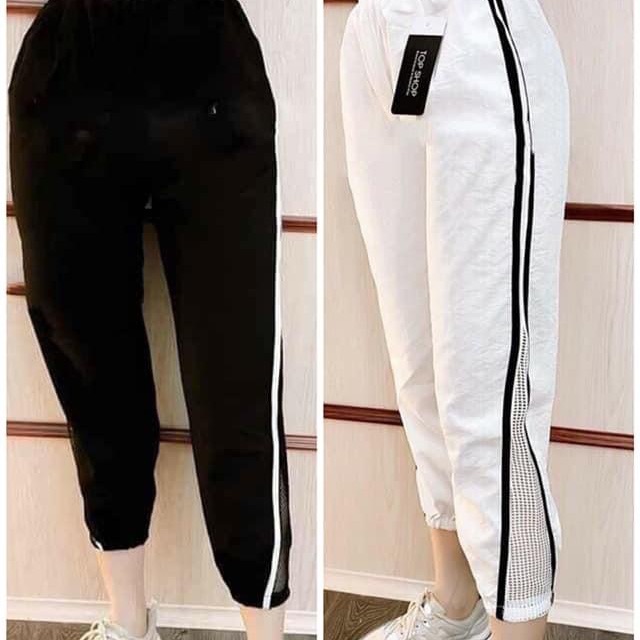 Quần Jogger Đũi phối lưới